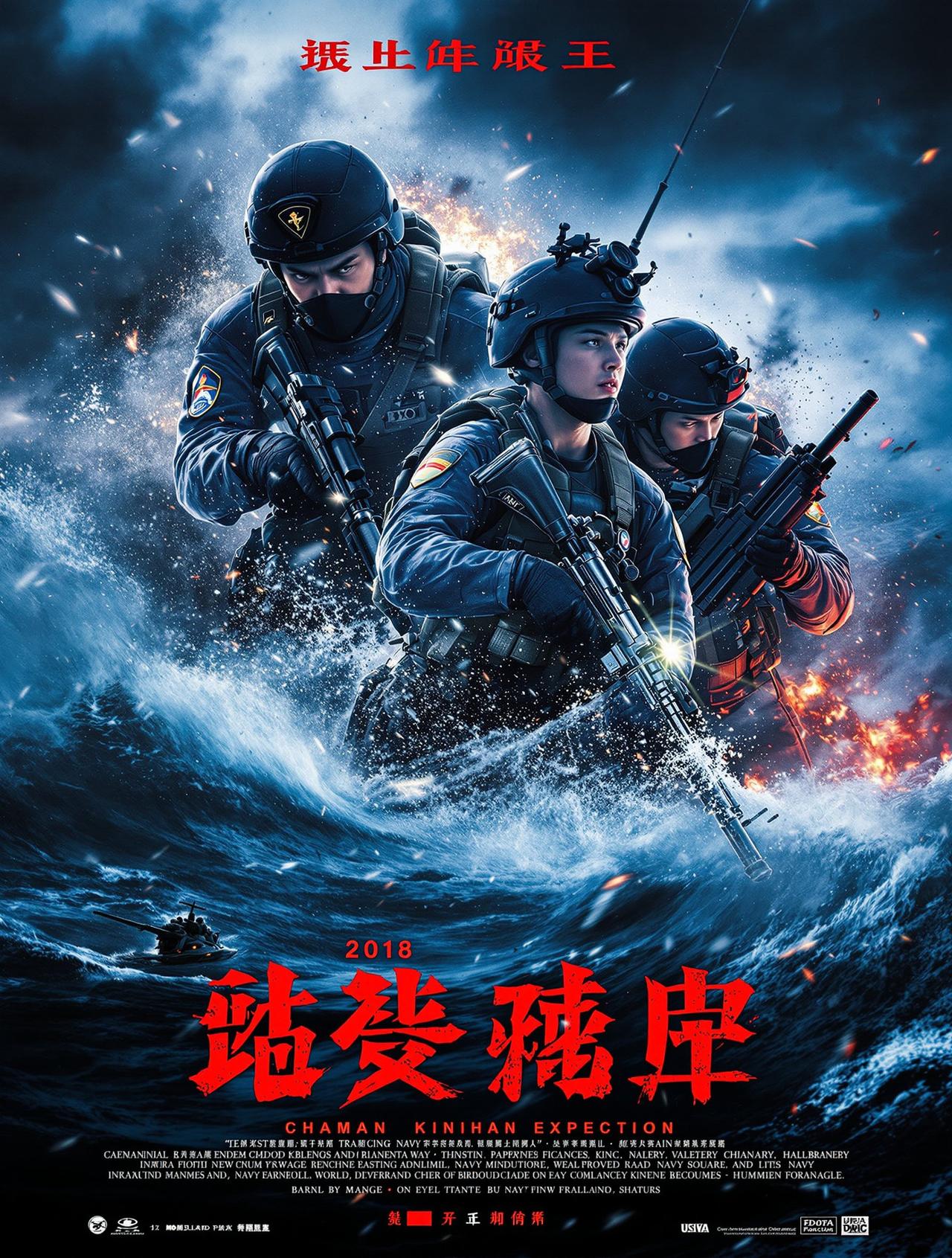 蛟龙行动 军事动作电影海报